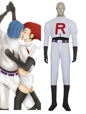 Pocket Monster Team Rocket James Cosplay Costume